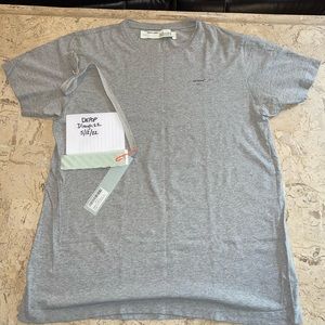 Off White gray Tee w/ original tags